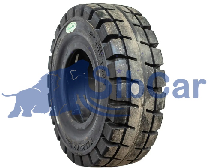 Шина цельнолитая с буртом 140/55-9/4.00 (KARGO 3) АДВАНС Easi-Fit