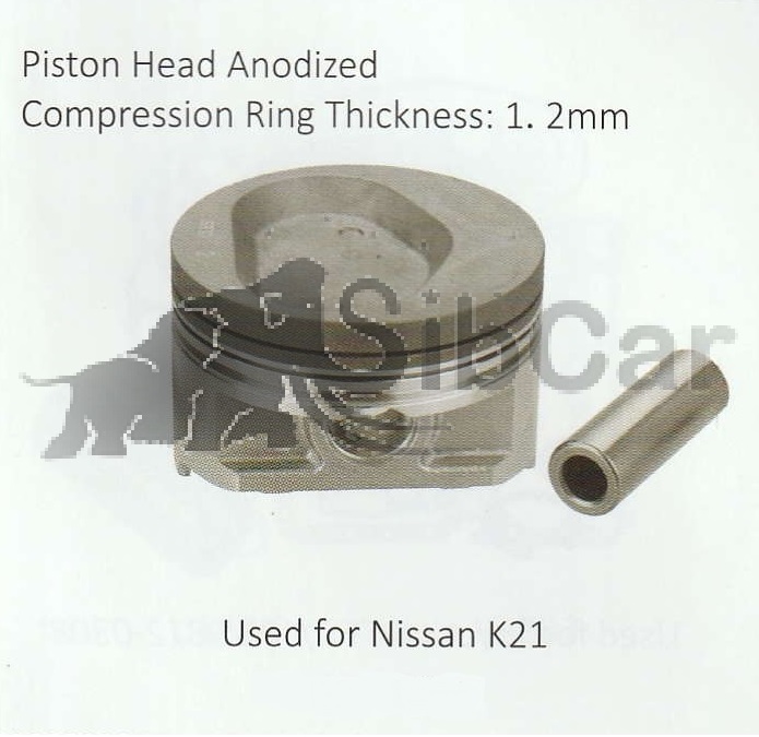 Поршень Nissan K21 STD (к-т на двигатель)