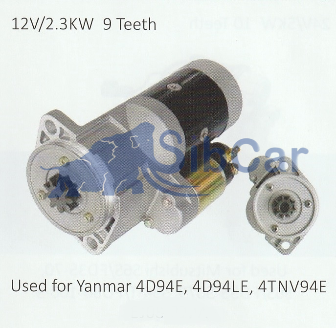Стартер Komatsu (Yanmar) 4D92/94/98 (2.3kw) 